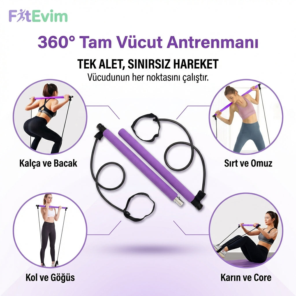 FitPlus Evde Pilates Barı Seti